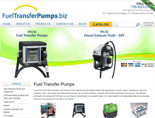 Tablet Screenshot of fueltransferpumps.biz